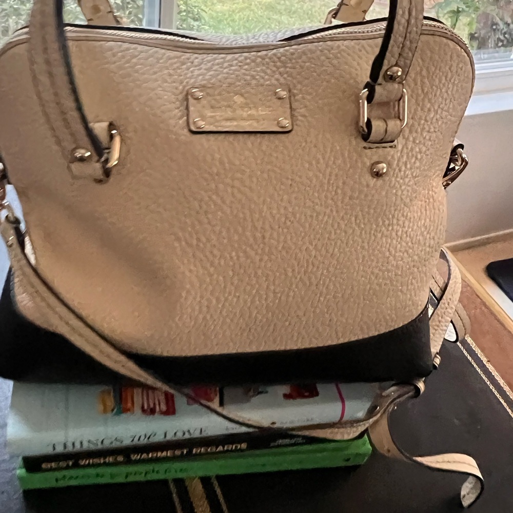 Kate spade pebbles leather handbag with handles & removable cross body strap - Picture 7 of 8